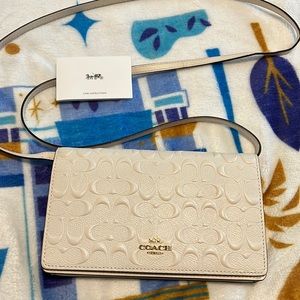 Hayden Foldover Crossbody Clutch In Signature Leather COACH